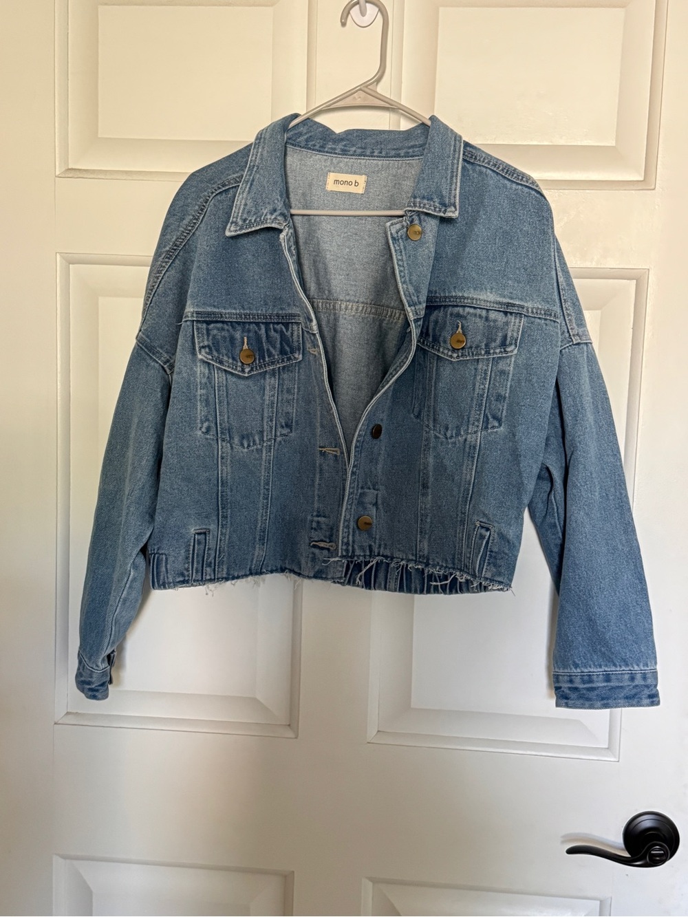 Mono B Cropped Denim Jacket